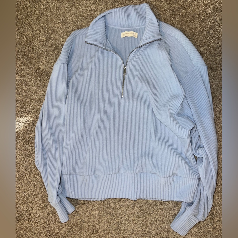Abercrombie & Fitch Light Blue Ribbed Cozy Lounge Set XXS - Picture 8 of 12